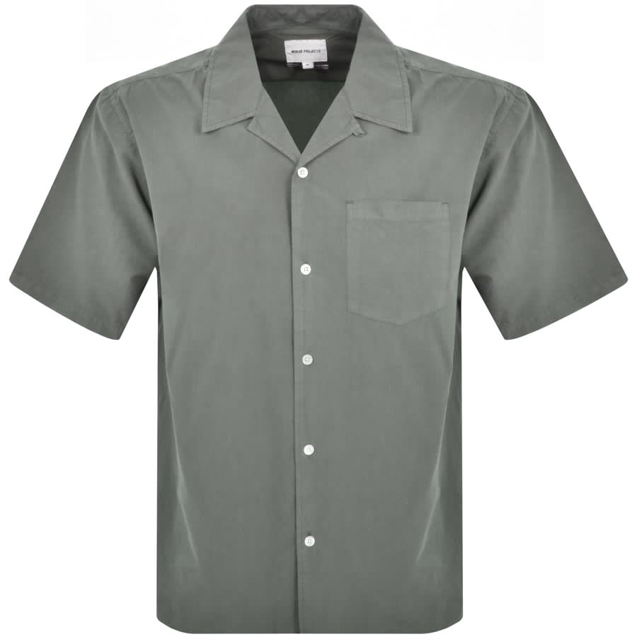 Norse Projects Carsten Cotton Tencel Shirt Khaki | Mainline Menswear x